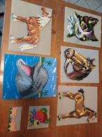 Ministeck dolfijn, paarden poes/hond, Hobby en Vrije tijd, Ministeck, Ophalen of Verzenden, Gebruikt, Box-set