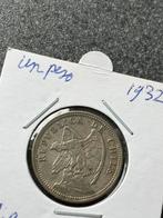 Chili zilveren peso 1932, Ophalen of Verzenden, Zuid-Amerika, Losse munt, Zilver