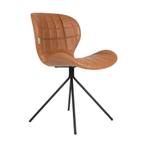 Eetkamer stoelen lederlook, Overige materialen, Vijf, Zes of meer stoelen, OMG van Zuiver, Bruin