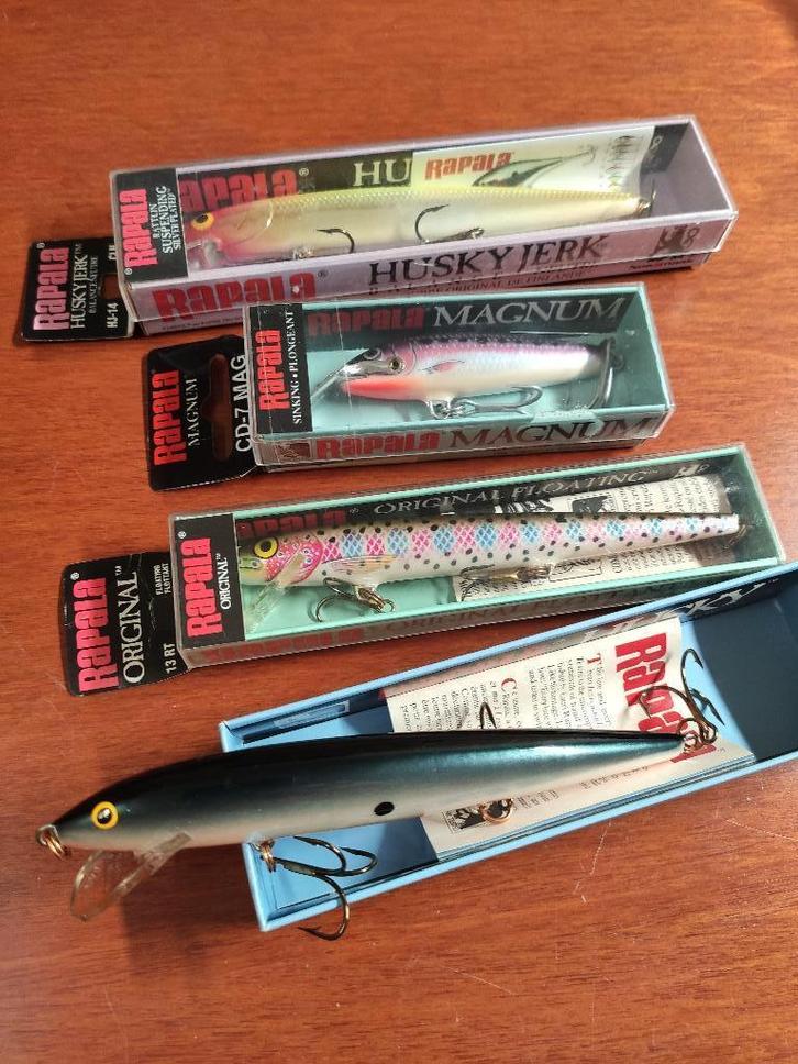 Set van 4 nieuwe Rapala pluggen ( kunstaas )  o.a. Huskey .., Watersport en Boten, Hengelsport | Roofvissen, Nieuw, Overige typen