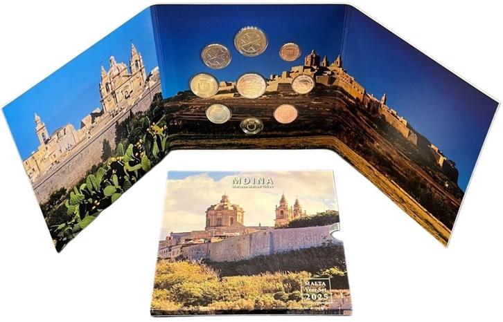 Malta 2025 - BU set Mdina, Postzegels en Munten, Munten | Europa | Euromunten, Setje, Overige waardes, Malta, Ophalen of Verzenden