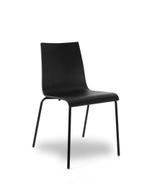 Plywood chair black / naturel oak (eetkamerstoel / kantine), Huis en Inrichting, Stoelen, VST, Zwart, Nieuw, Ophalen of Verzenden