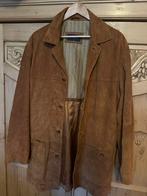 Leren jas suède cognac, Maat 52/54 (L), Bruin, Ophalen of Verzenden, Zo goed als nieuw