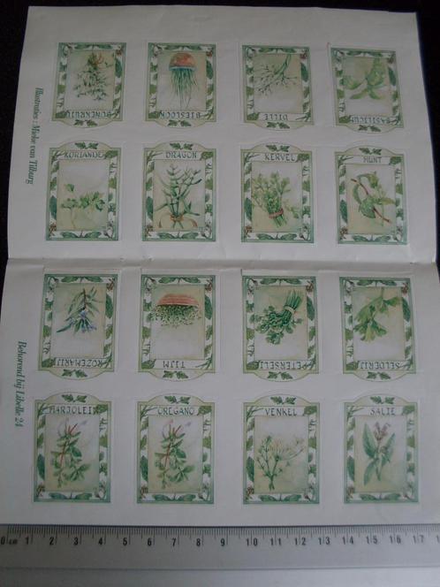 16x sticker kruiden pot stickers Mieke van Tilburg Libelle, Verzamelen, Stickers, Zo goed als nieuw, Dier en Natuur, Verzenden