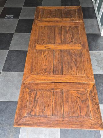 Antieke Uitschuifbare Eiken Coulissentafel - Circa 1880 beschikbaar voor biedingen