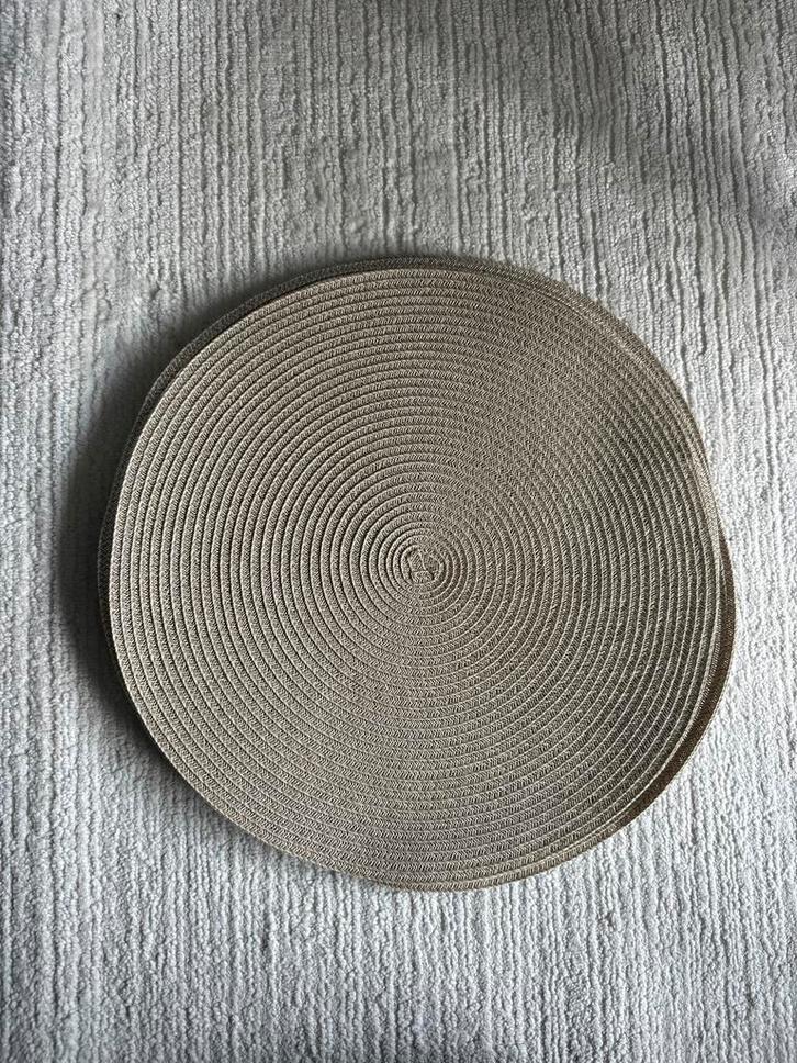 Juten Placemats - Set van 6, Huis en Inrichting, Woonaccessoires | Kandelaars en Kaarsen, Zo goed als nieuw, 25 tot 50 cm, Overige materialen