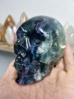 Skull / schedel van regenboog fluoriet, Verzamelen, Mineralen en Fossielen, Ophalen of Verzenden, Mineraal