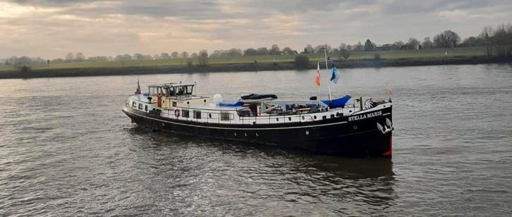 Luxe motor, beurtvaarder, beurtschip, woonschip, woonboot, Watersport en Boten, Motorboten en Motorjachten, Staal, 12 meter of meer