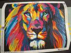 Diamond Painting Gekleurde Leeuw al gemaakt teab, Ophalen, Knutselwerk