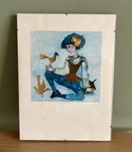 Ingelijste print Rosina Wachtmeister - Dreaming girl, Ophalen of Verzenden, Minder dan 50 cm, Print, Minder dan 50 cm