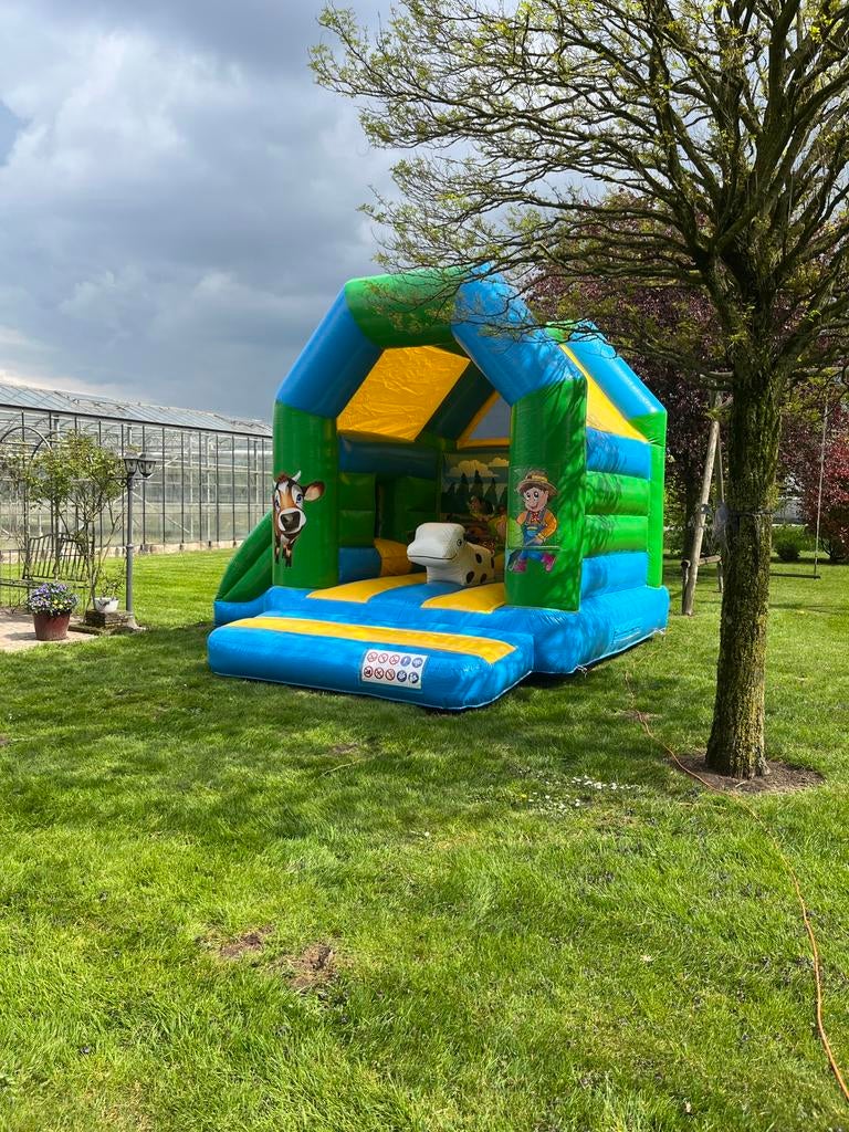 Te huur boerderij springkussen, Ophalen of Verzenden, Zo goed als nieuw