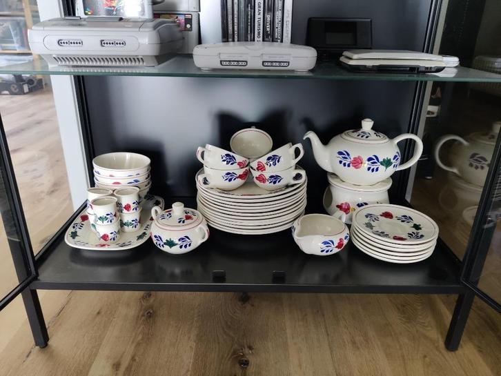 Boerenbont set 33-delig, Huis en Inrichting, Keuken | Servies, Nieuw, Compleet servies, Boerenbont, Aardewerk, Ophalen