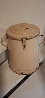 BROCANTE OKERGELE REUZELPOT # VETPOT, Antiek en Kunst, Curiosa en Brocante, Ophalen