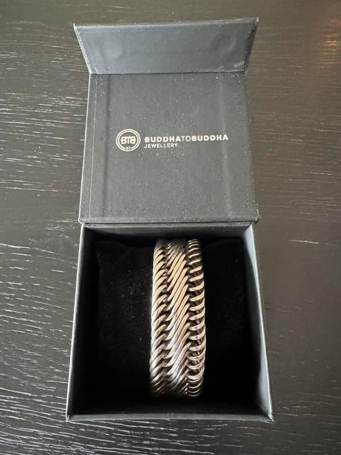 Armband Edwin Buddha  XL 21cm, Sieraden, Tassen en Uiterlijk, Armbanden, Gebruikt, Zilver, Ophalen of Verzenden