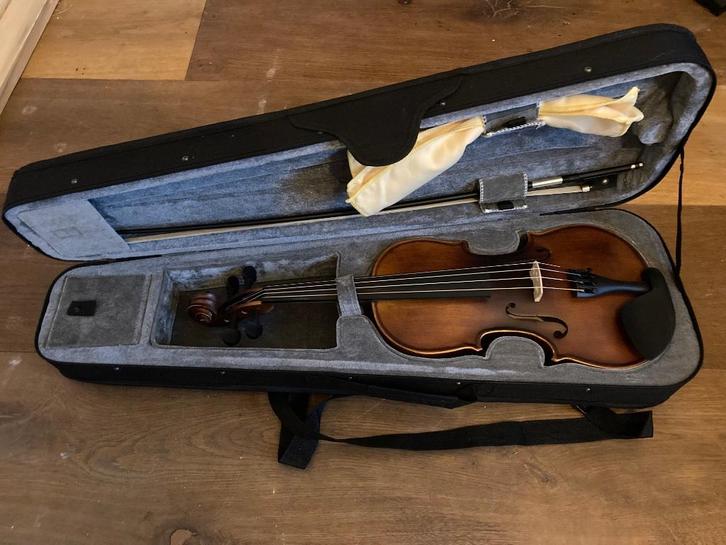 Viool 4/4, Muziek en Instrumenten, Strijkinstrumenten | Violen en Altviolen, Zo goed als nieuw, Viool, 4/4-viool, Met koffer, Ophalen