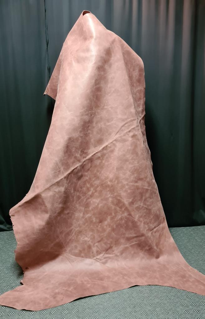 Rund - Leer Chai(zie omschrijving!) licht standig leer, Hobby en Vrije tijd, Stoffen en Lappen, Nieuw, Leer of Kunstleer, 30 tot 120 cm