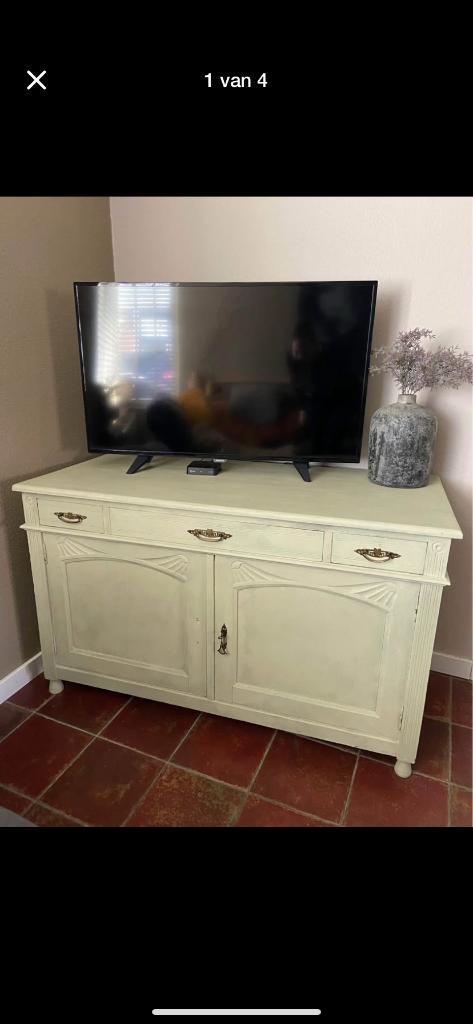 Vintage kastje/tv meubel, Huis en Inrichting, Kasten | Computermeubels, Gebruikt, 120 tot 170 cm, Ophalen