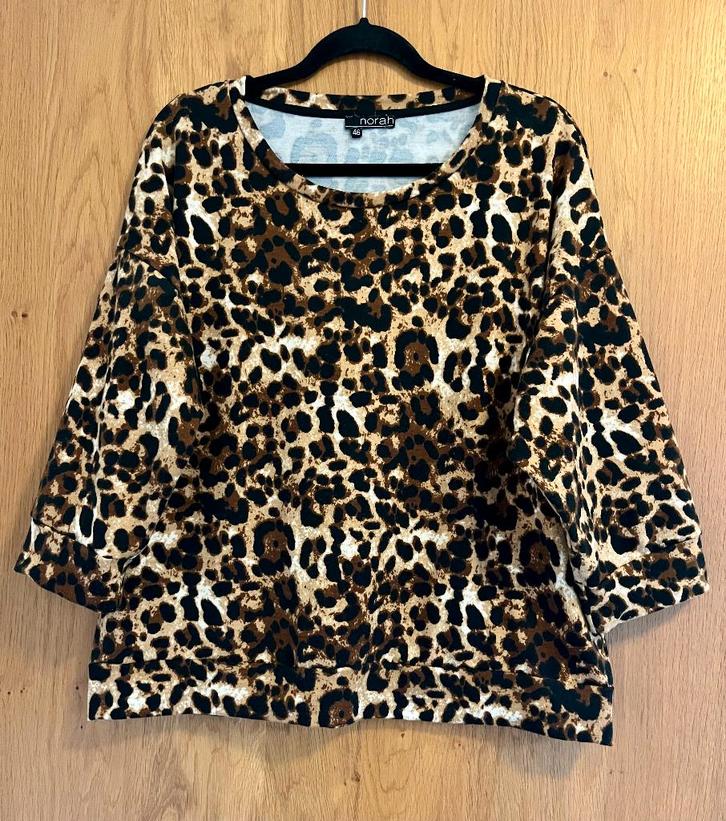 Sweater met ronde hals in luipaard print van Norah (46), Kleding | Dames, Truien en Vesten, Zo goed als nieuw, Maat 42/44 (L)
