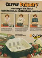 Retro reclame 1977 Curver groentes lekbak keuken, Verzamelen, Retro, Verzenden, Overige typen
