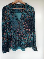 Maicazz bloes petrol print 3xl of 44 46, Kleding | Dames, Ophalen of Verzenden, Zo goed als nieuw, Maat 46/48 (XL) of groter, Blauw