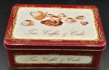 Vintage Koekblik - Tea, Coffee & Cake beschikbaar voor biedingen