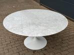 Originele ronde Knoll Tulip eettafel (137/152cm) Carrara, Ophalen of Verzenden, Vitra togo mah jong ligne roset sede cassina b&b italia artifort