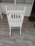 Witte schommelstoel, Huis en Inrichting, Stoelen, Ophalen of Verzenden, Zo goed als nieuw, Wit, Eén