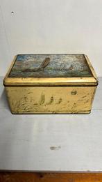 Vintage Groot blik met zeilboten er op, Ophalen of Verzenden, Gebruikt, Overige