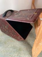 Vintage Houtbak Hindeloopen met deksel, Ophalen of Verzenden, Gebruikt, Overige houtsoorten, Minder dan 50 cm