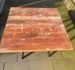 Houten vierkante salontafel bijzettafel, Ophalen, Vierkant, 50 tot 100 cm, Zo goed als nieuw