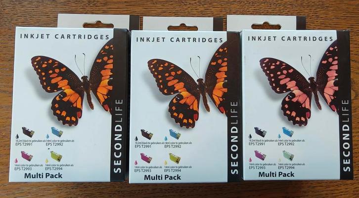 3x Epson inkt EPS T2991 T2992 T2993 T2994 - Nieuw XP200, 300, Computers en Software, Printerbenodigdheden, Nieuw, Cartridge, Ophalen of Verzenden