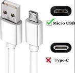 Hama oplaadkabel 1m wit: micro USB naar USB, Ophalen of Verzenden, Gebruikt, Overige merken