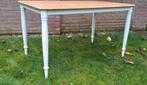 DANDERYD Eettafel, eikenfineer/wit, staal (IKEA), Huis en Inrichting, Ophalen, Gebruikt, 100 tot 150 cm, 50 tot 100 cm