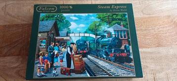 Falcon Puzzel - Stoomtrein - 1000 stukjes beschikbaar voor biedingen
