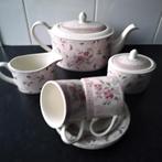 Johnson brothers rose  damask theeset  enz., Ophalen of Verzenden, Overige stijlen, Kop(pen) en/of Schotel(s), Glas
