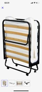 Vouwbed, Ophalen, 90 cm, Eenpersoons, Zwart