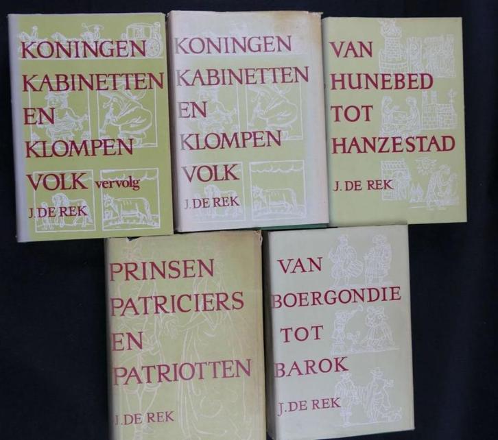 5 boeken van historicus J. de Rek, Boeken, Geschiedenis | Vaderland, Gelezen, Ophalen of Verzenden