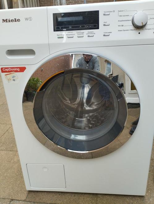Miele Wasmachine WKE 130WPS, Witgoed en Apparatuur, Wasmachines, Gebruikt, Voorlader, 6 tot 8 kg, 1200 tot 1600 toeren, Ophalen