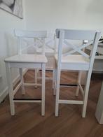 Ikea barkruk wit, Huis en Inrichting, Barkrukken, 2 krukken, Ophalen, Gebruikt, 60 tot 90 cm