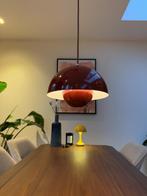 Bordeauxrode design flowerpot metalen hanglamp, nieuw, Ophalen of Verzenden, Nieuw, Minder dan 50 cm