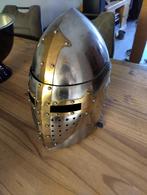 Sugarloaf ridderhelm (Koolstofstaal), Hobby en Vrije tijd, Kostuums, Theaterbenodigdheden en LARP, Ophalen, Gebruikt, Accessoires