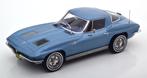 Chevrolet Corvette C2 Sting Ray 1963 Blauw 1-18 Norev, Hobby en Vrije tijd, Modelauto's | 1:18, Auto, Frankrijk, Norev, Ophalen of Verzenden