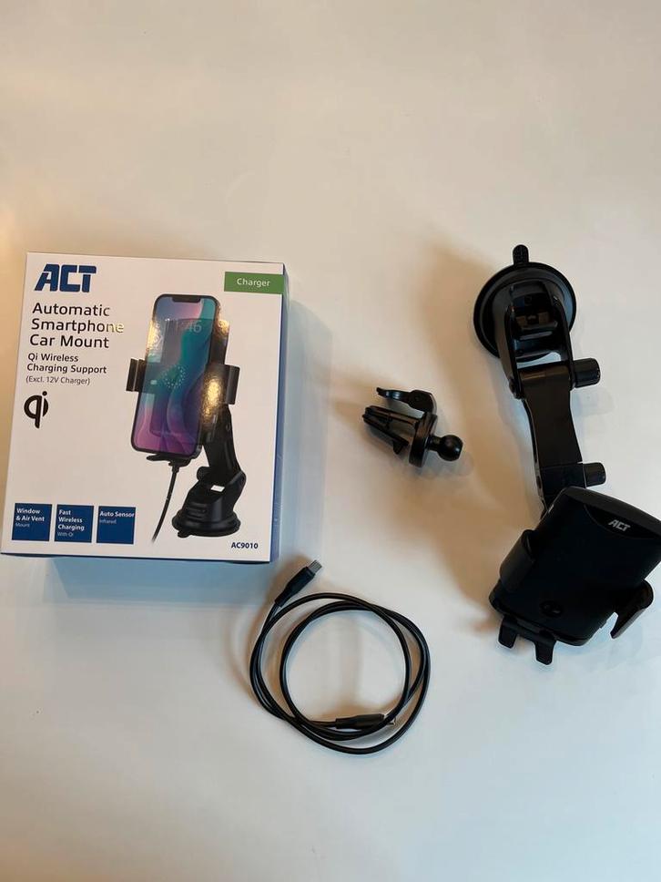 Draadloze Autohouder met Oplader, Auto diversen, Auto-accessoires, Zo goed als nieuw, Ophalen of Verzenden
