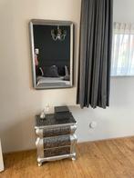 Barok nachtkastje evt met passpiegel zilver lijst, Huis en Inrichting, Slaapkamer | Nachtkastjes, Ophalen, Gebruikt, 55 tot 70 cm