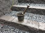 vijzel met stamper, brocante, bronzen vijzel, brons, Ophalen of Verzenden, Brons