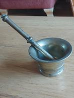 Een mooi koperen vijzel met stamper., Antiek en Kunst, Antiek | Koper en Brons, Ophalen of Verzenden