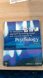 Psychology approach writing essays research reports, Ophalen of Verzenden, Zo goed als nieuw
