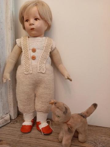 Vintage gebreide poppen kleding , jaren 40. beschikbaar voor biedingen