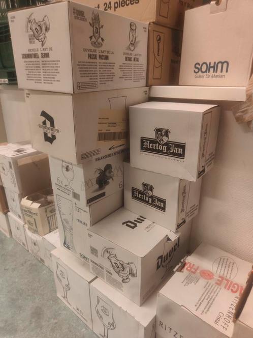 Partij ongebruikte bierglazen, Verzamelen, Glas en Borrelglaasjes, Nieuw, Bierglas, Ophalen