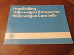 Instructieboek VW Transporter T3, VW Caravelle, VW Joker '84, Ophalen of Verzenden